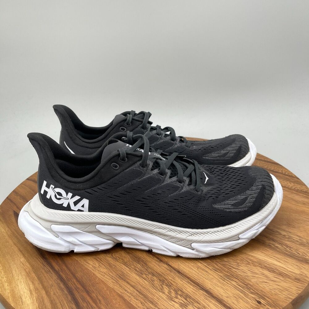 Hoka One One Clifton Edge Shoes Womens Size 11 Black Running Comfort Walking Gym